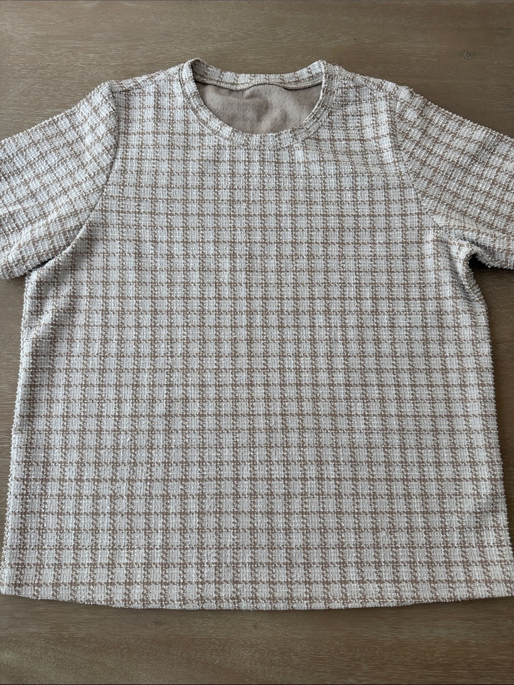 Dazy Plaid Textured Tee | 1XL - Picture 3 of 7